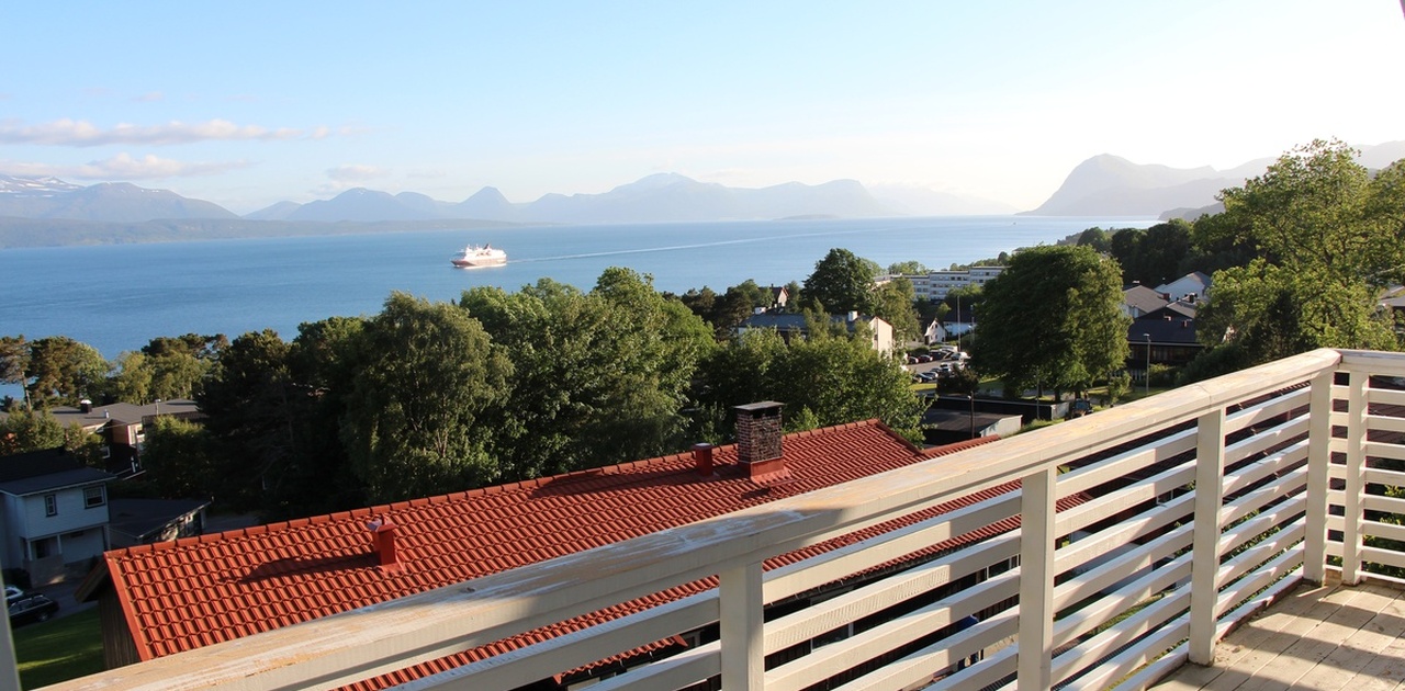 Veranda med nydelig utsikt