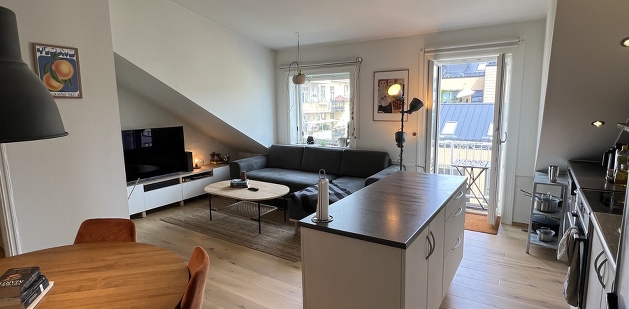 Koselig fellesarealer med åpen stue løsning
