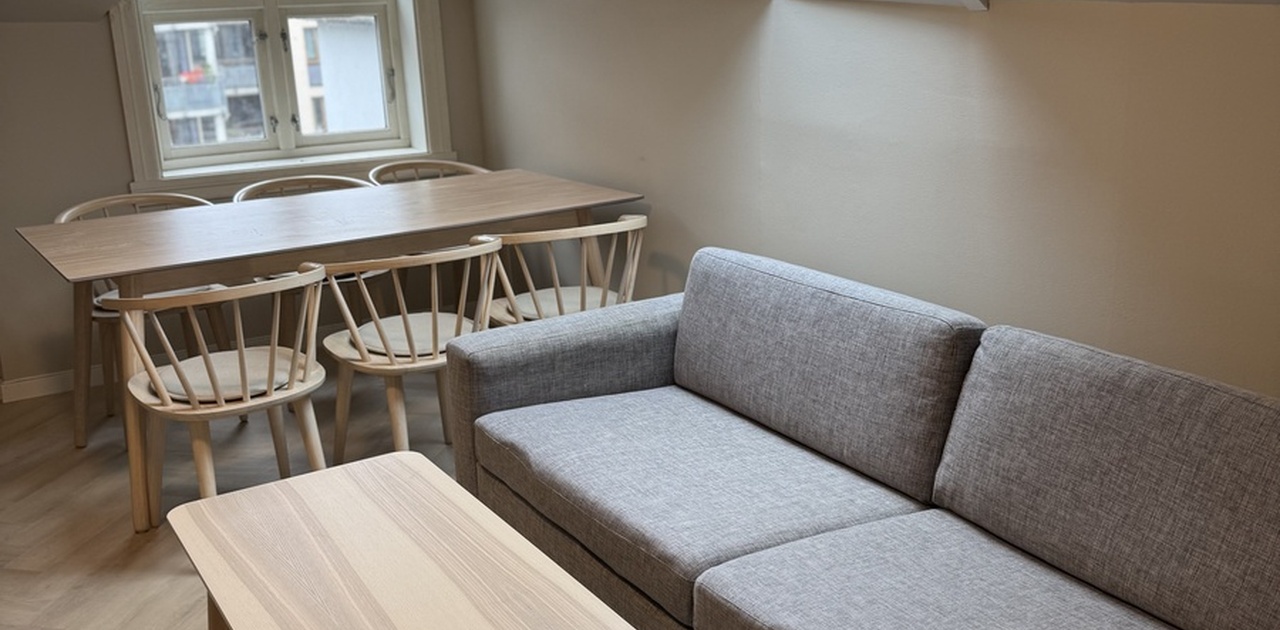Moderne design på sofa og stuebord