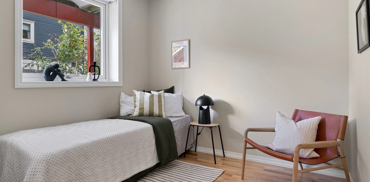 Soverom, seng er ikke inkludert i leien