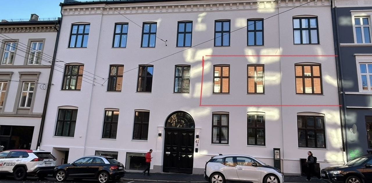 Flott og nyoppusset bygård