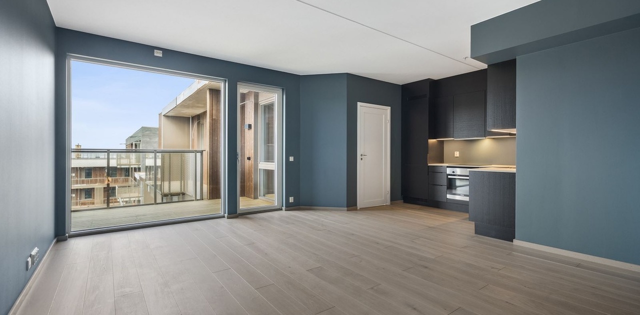 Romslig og moderne stue