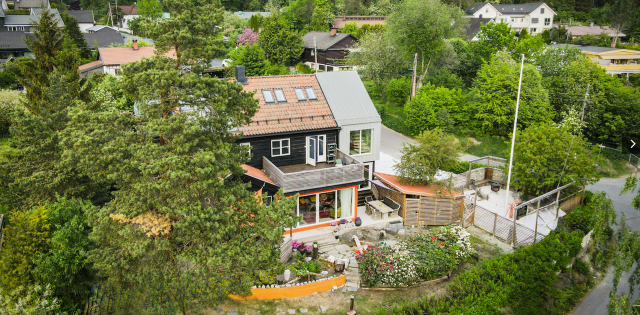 3-roms leilighet i enebolig med egen terrasse