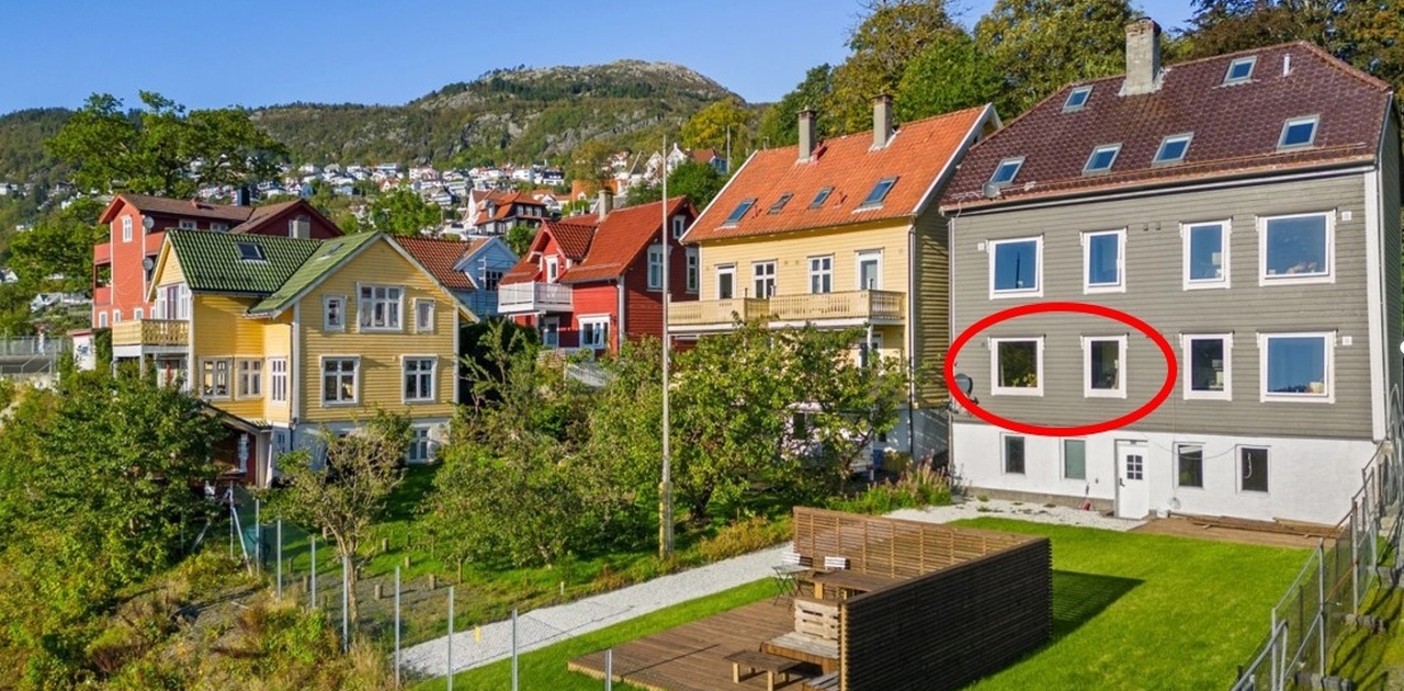 Leiligheten med rød ring