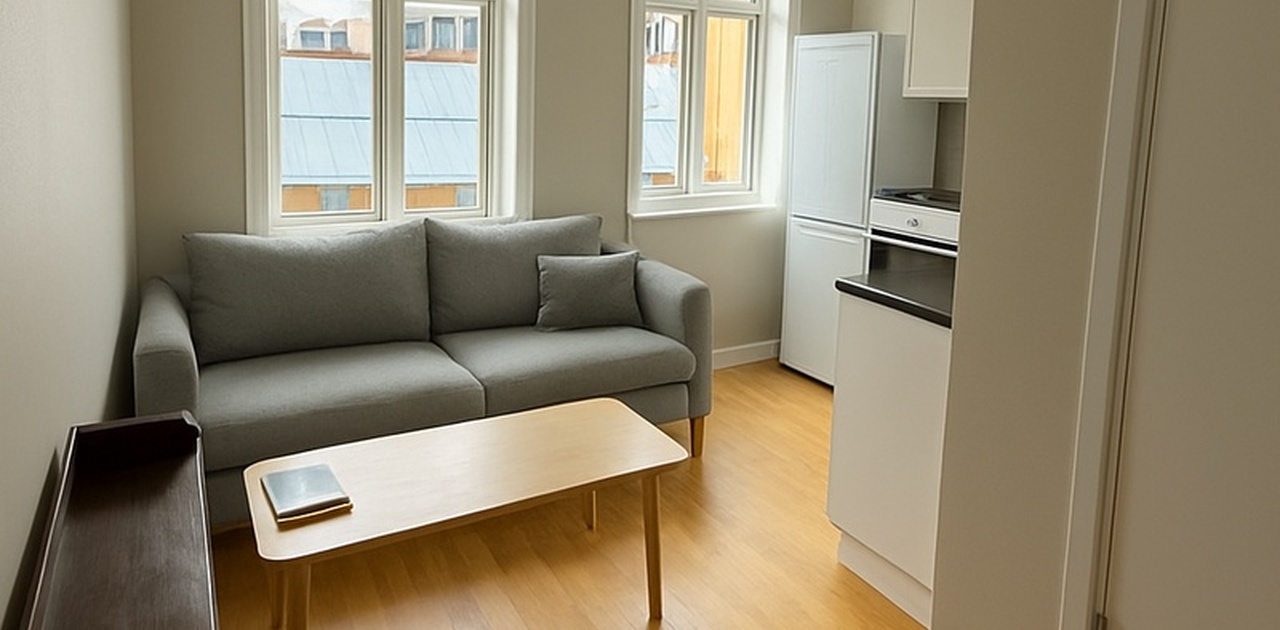 Stue / kjøkken (14 kvm)