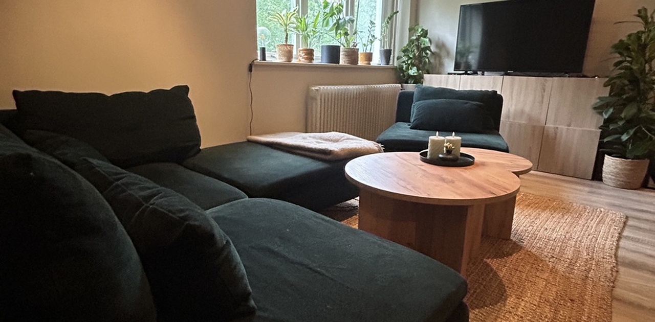 Stue med stor sofa