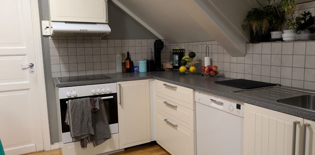 Kjøkken med hvitevarer inkludert