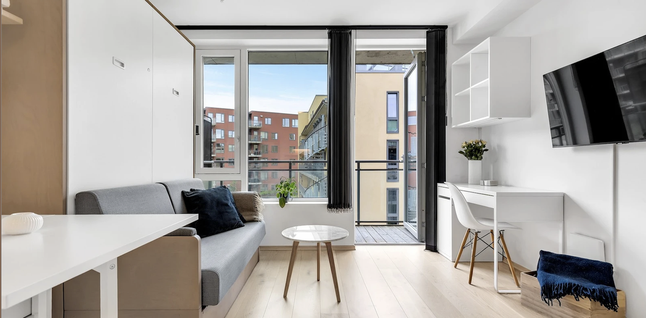 En pen og moderne 1-roms leilighet fra 2020 med høy standard!