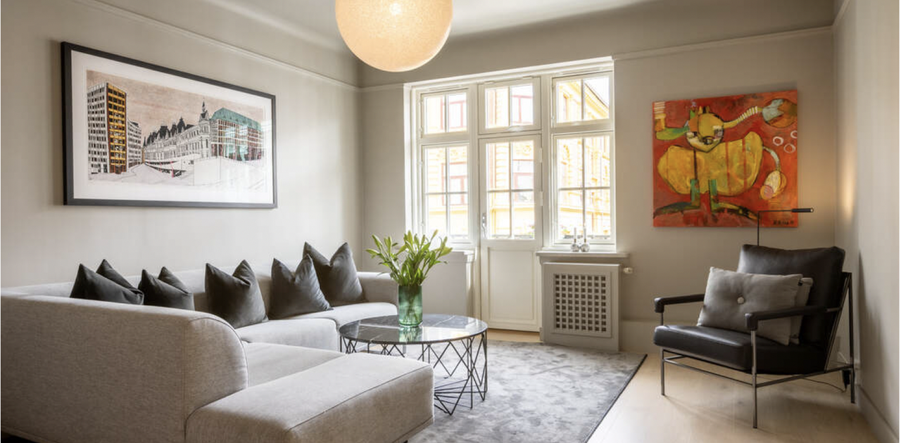 Stue - utsikt mot balkongen