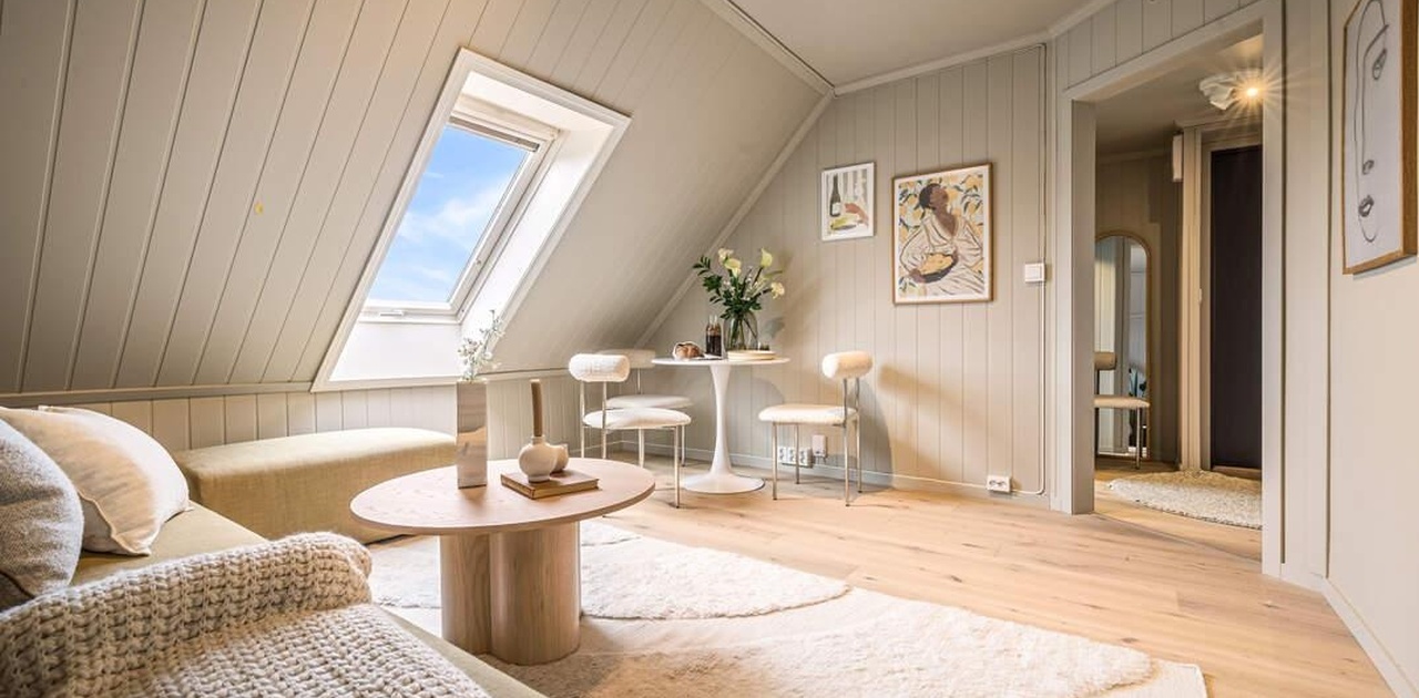 Stuen er 11,8 kvadratemeter