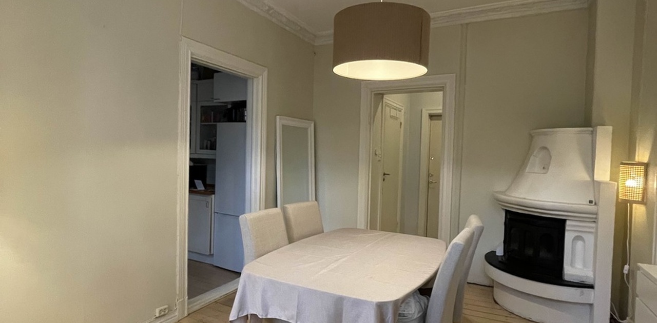 Plass til en liten sofa og Tv dersom vi ønsker