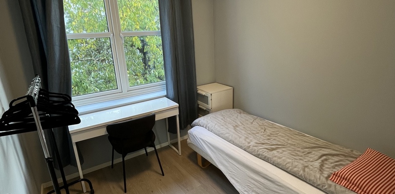 Rommet som er ledig. Skal få inn et garderobeskap asap