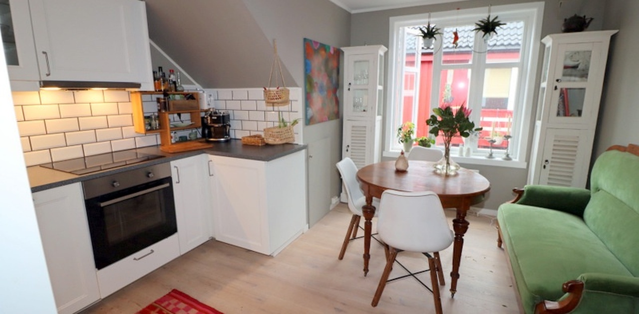 Kjøkken med spisplass