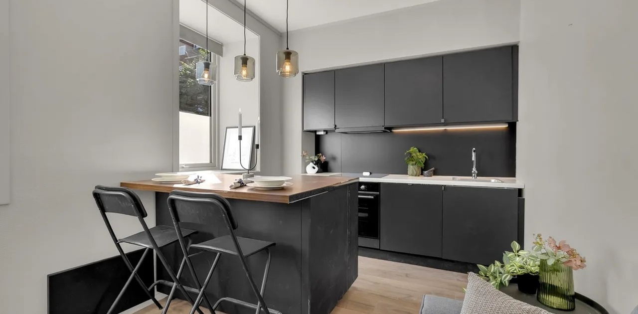 Nytt kjøkken med nye hvitevarer