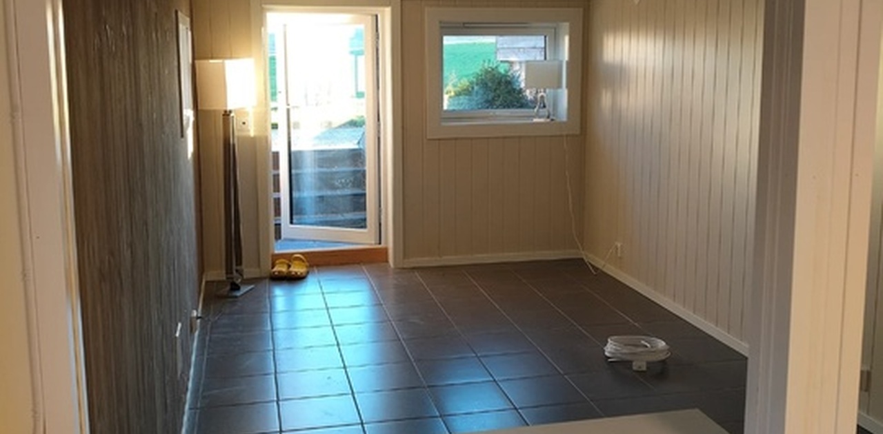 Inngang stue fra kjøkken