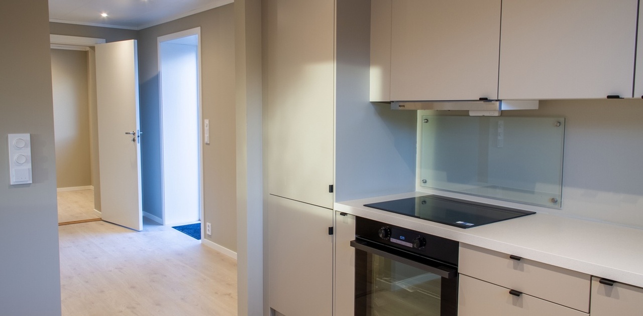 Kjøkken inn mot gang