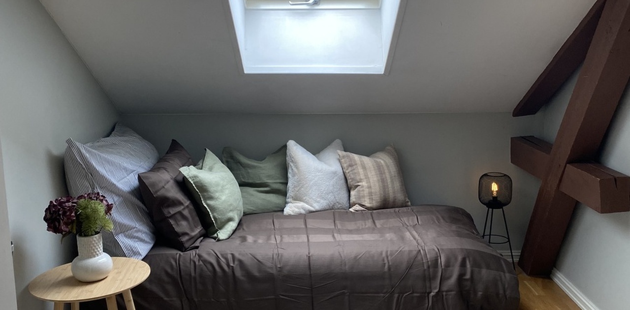 Rom nr. 2 - 9 kvm - kr. 7.650,- med alt inkl.(strøm, internett og varmtvann)