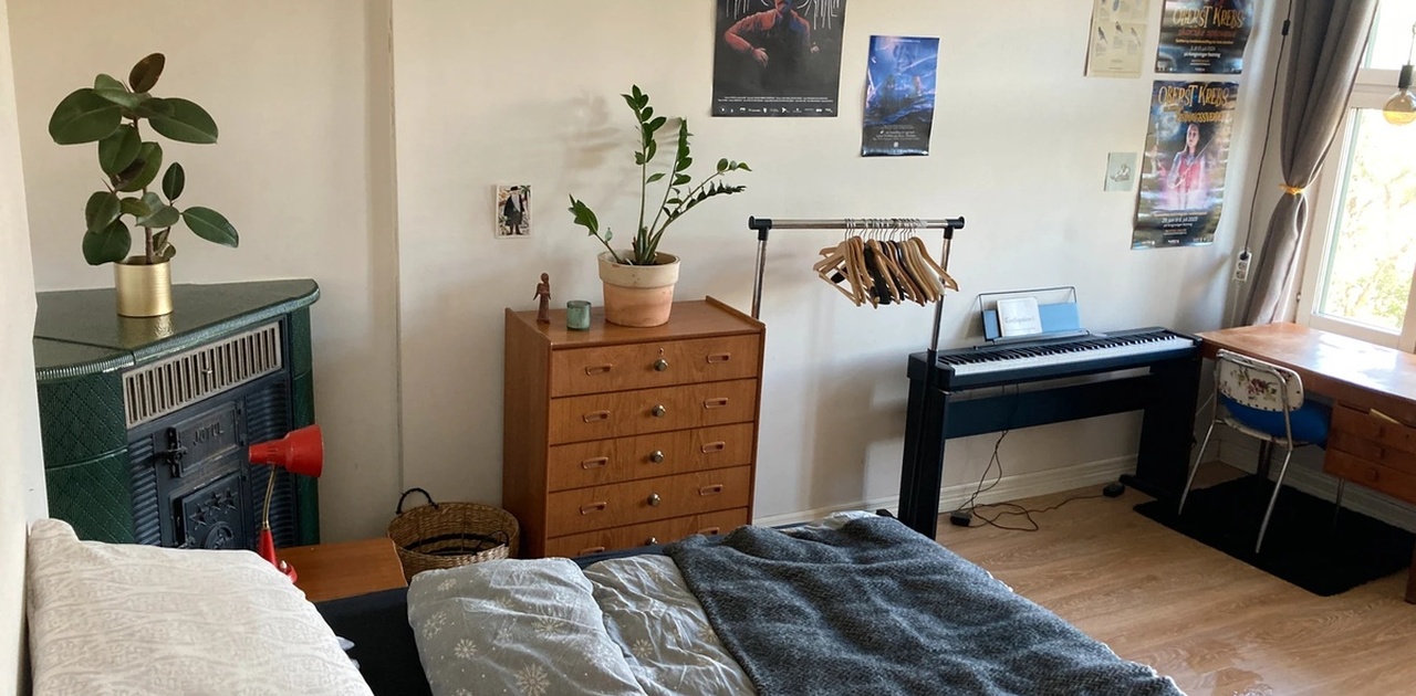 Stor soverom som leies ut