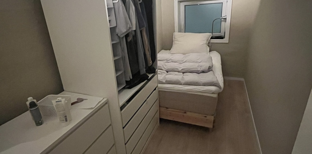 Soverommet som leies ut, 9kvm