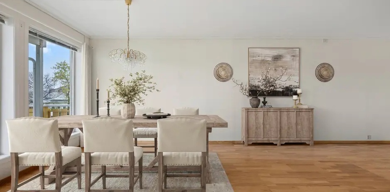 Spisestue, illustrert bilde