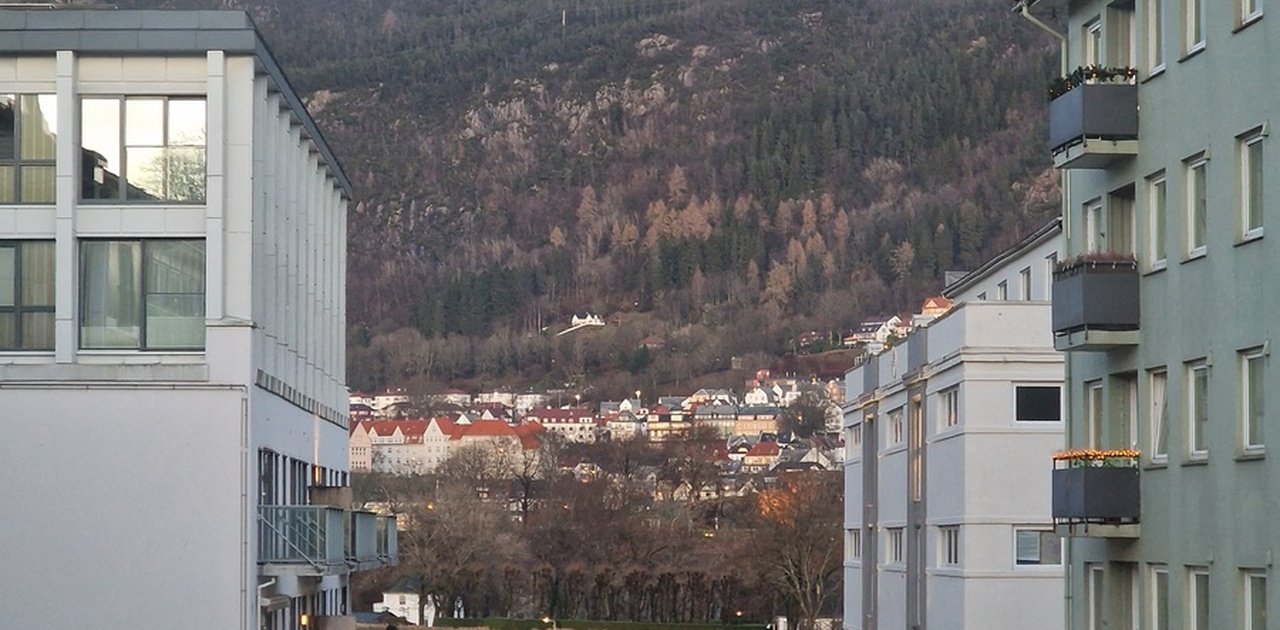 Flott utsikt mot vågen og sandviksfjellet