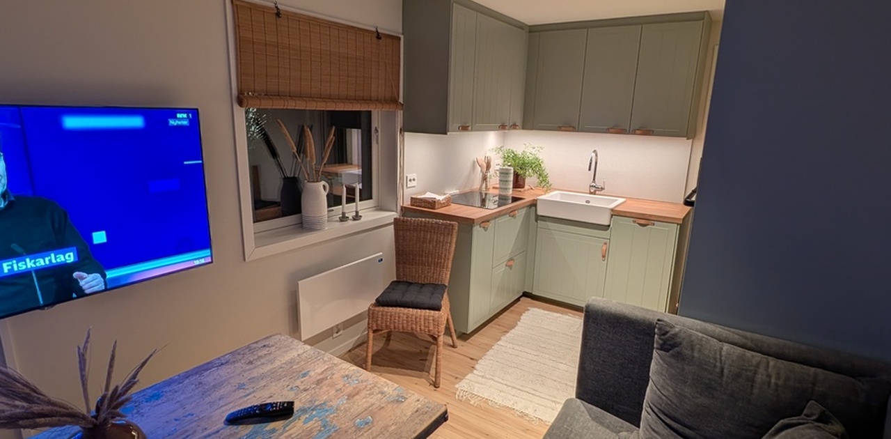 Moderne og nytt kjøkken med alle hvitvarer