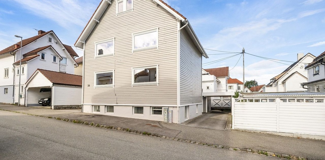 Bolig sett fra gateplan