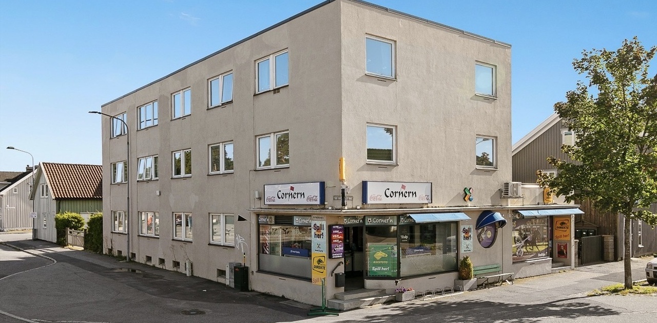 Leiligheten ligger i andre etasje