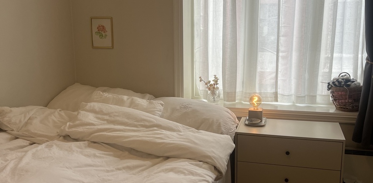 Soverommet som leies ut