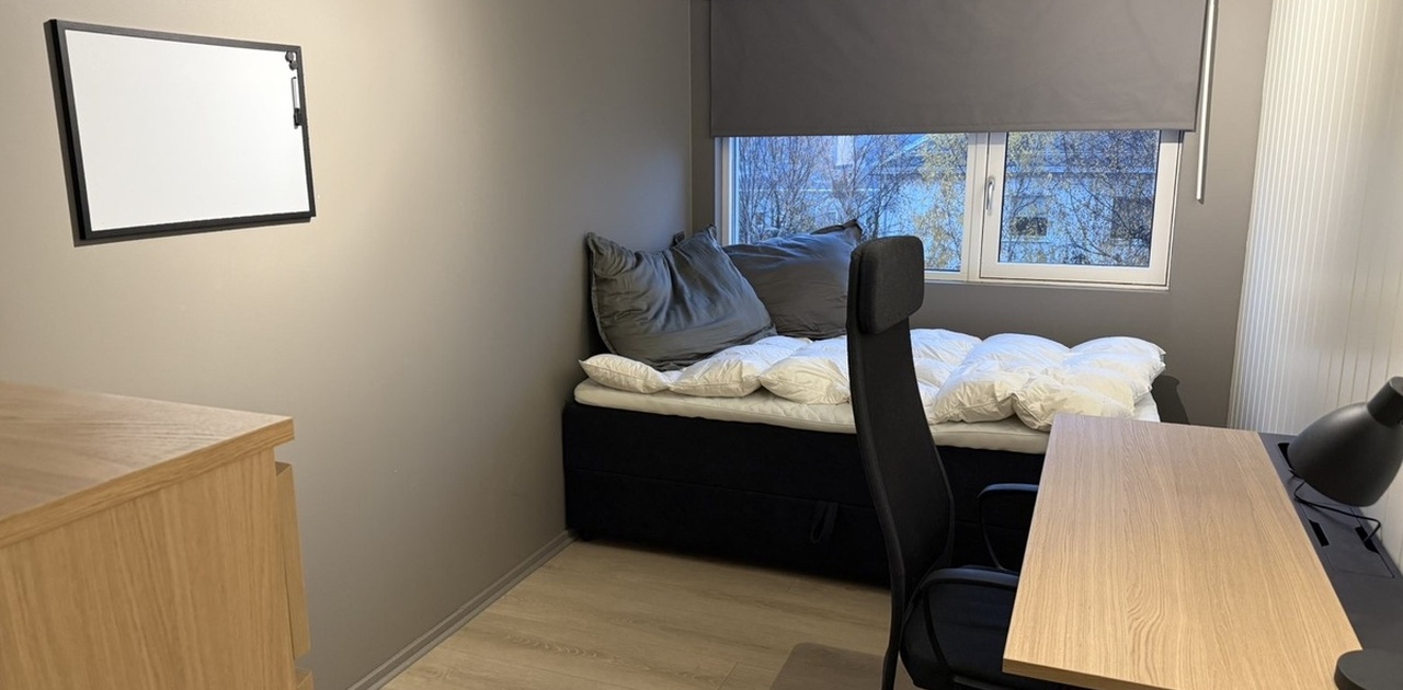 Soverom som er ledig (møbler er ikke inkludert)