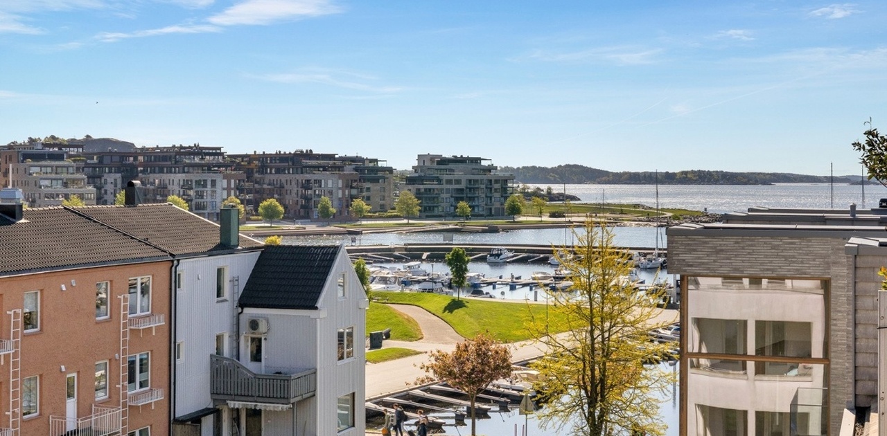 Utsikten fra leiligheten