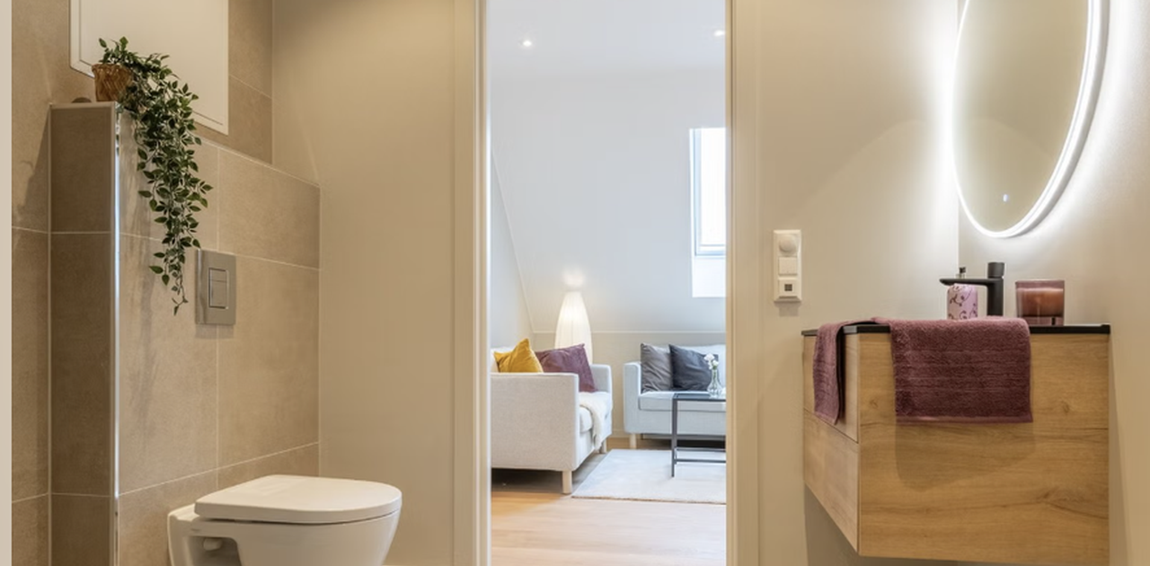 Et fint og moderne bad