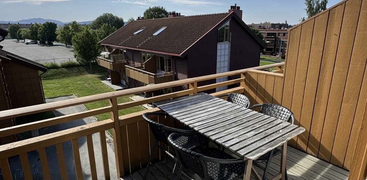 Balkong med gode solforhold