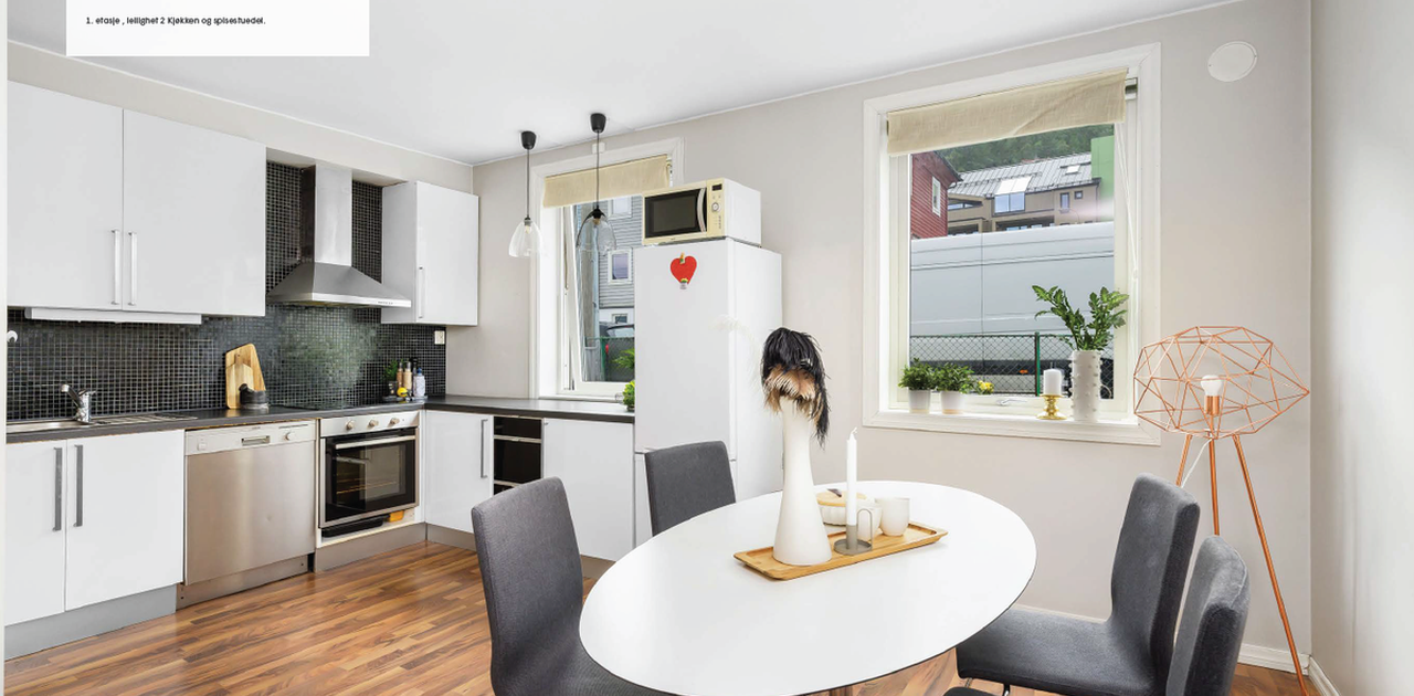 Åpen stue/kjøkken løsning