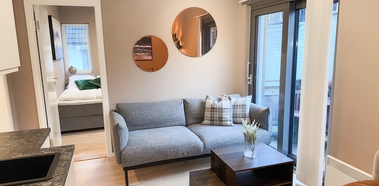 Pen og effektiv leilighet – fullt møblert