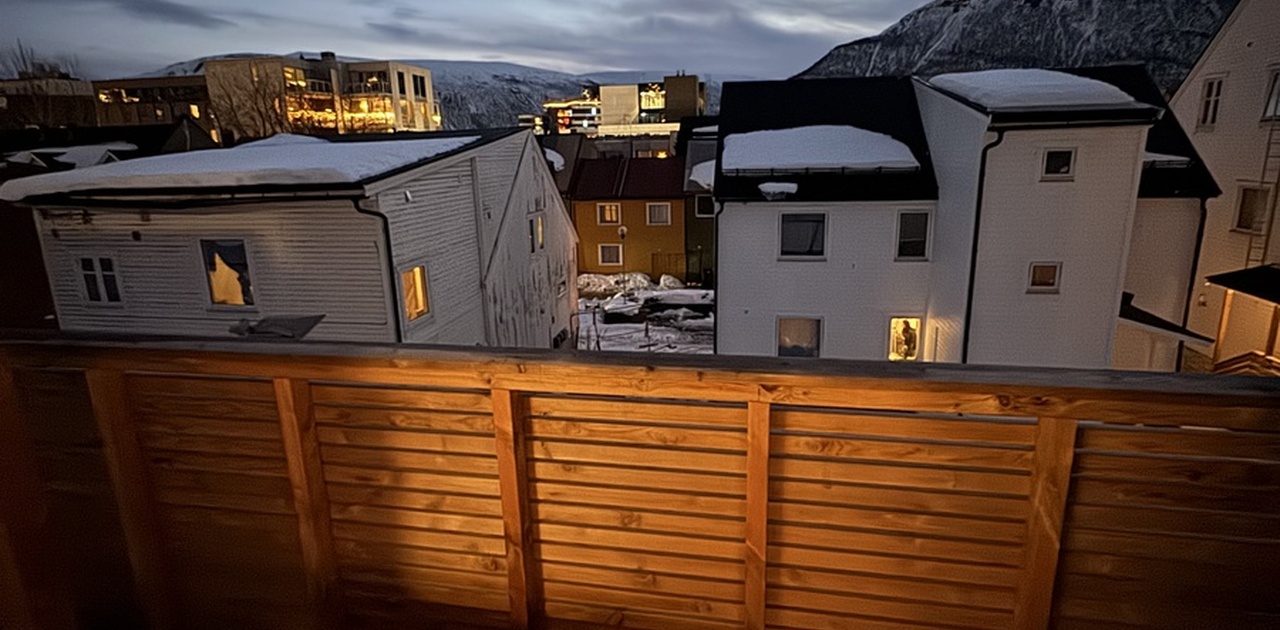 Utsikt fra balkongen