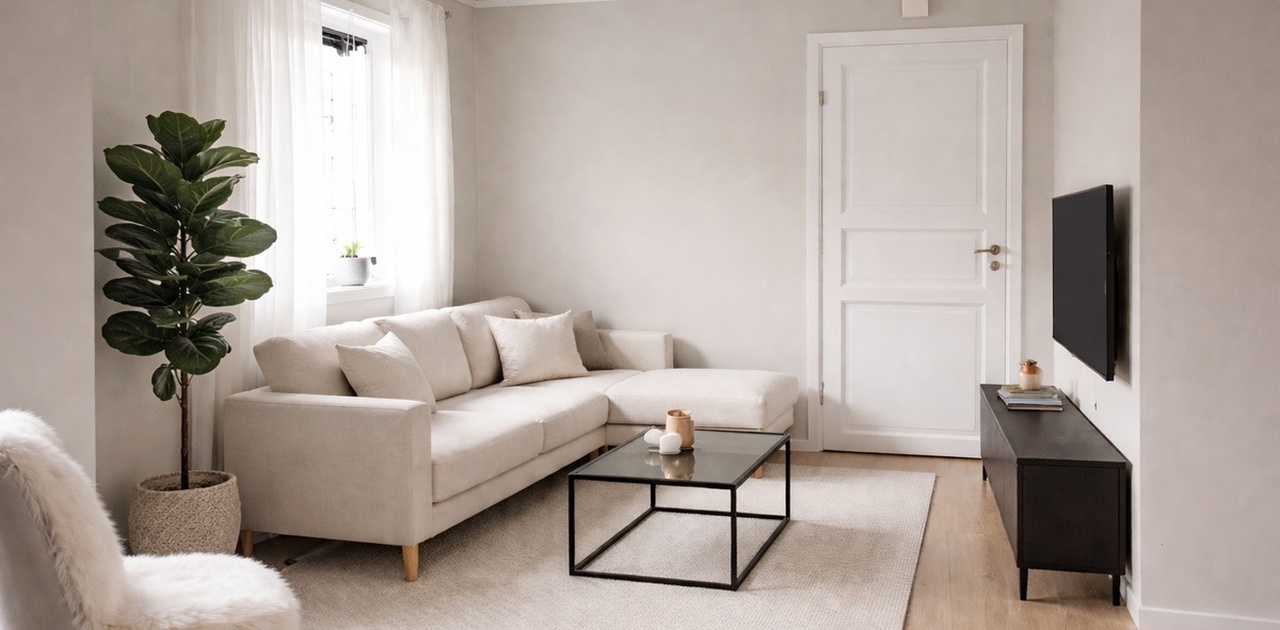 Møblement er ikke inkludert i leie. Bildene er ment som illustrasjon for hvordan man kan få det!