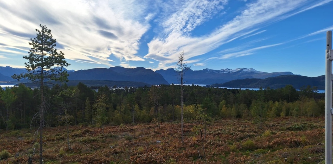 Utsikt mot Romsdalsfjellene