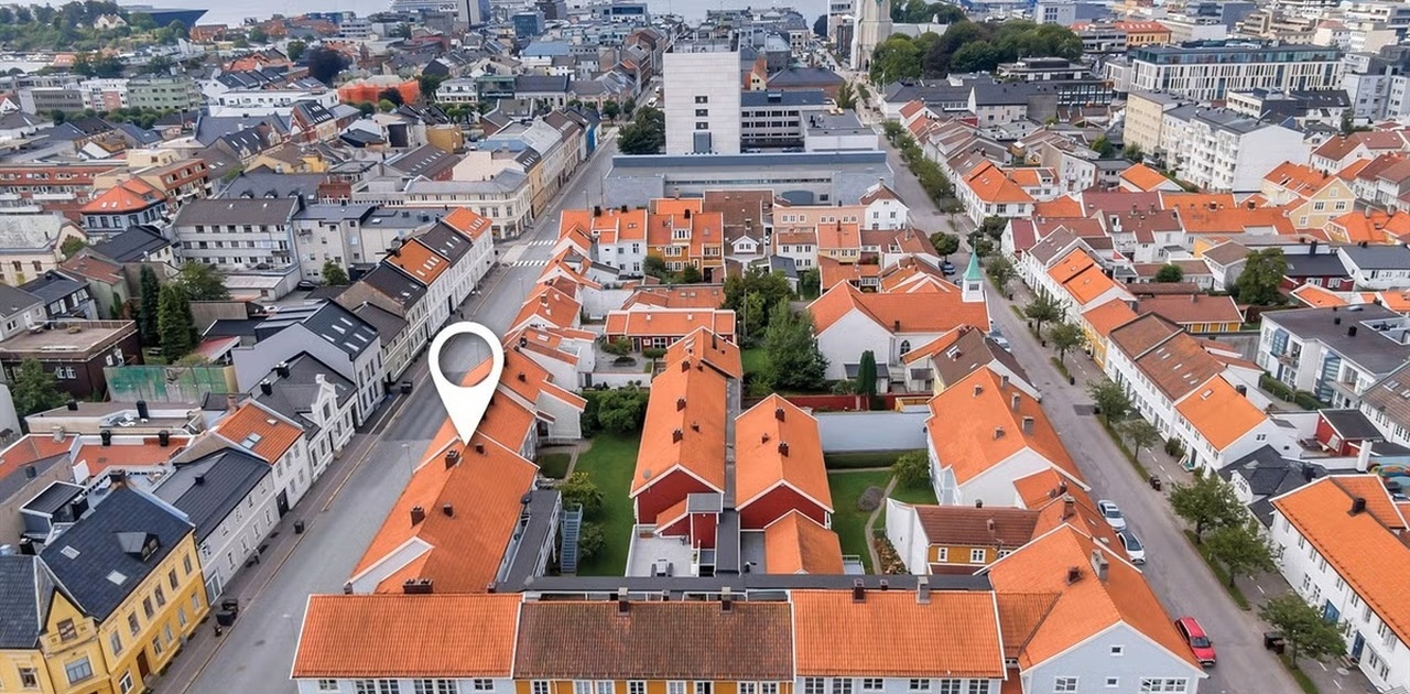 Oversiktsbilde av boligens beliggenhet
