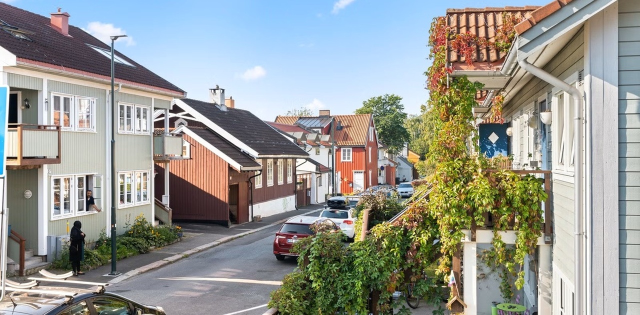 Nyere 2-roms med hyggelig utsikt nedover mot Rodeløkka