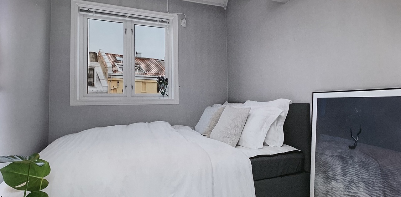 Soverommet som leies ut