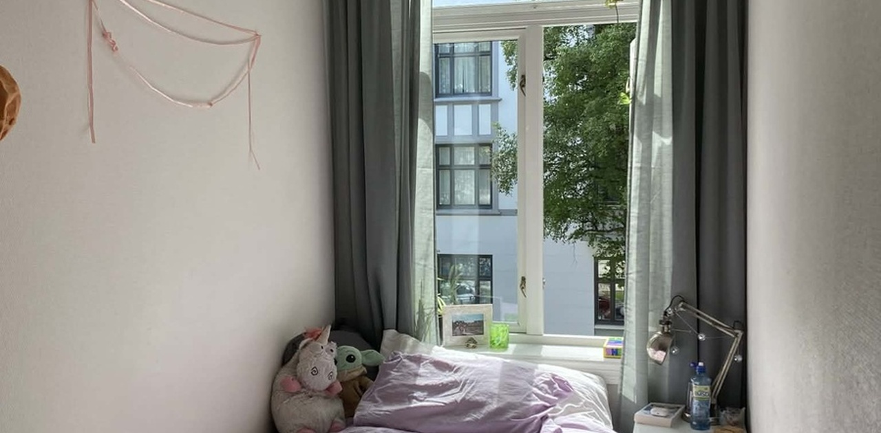 Soverommet som leies ut.