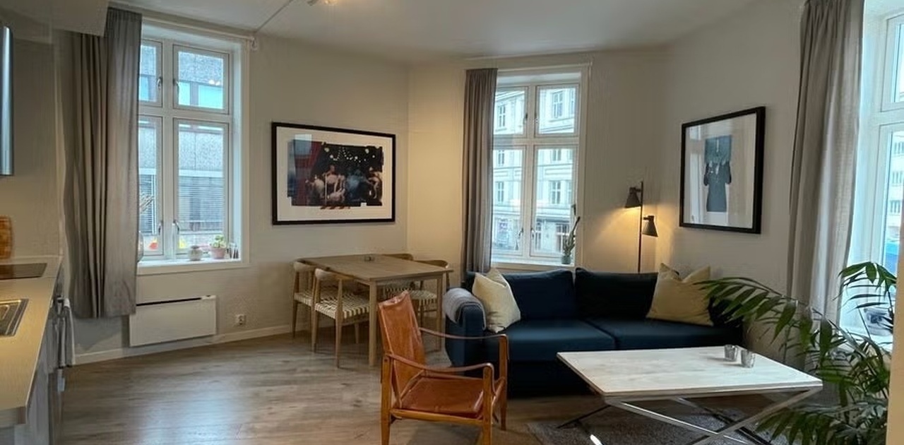 Eksempel møblert stue