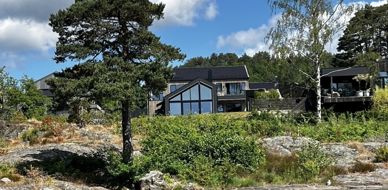 Rett ved fantastisk natur