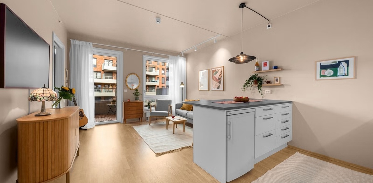 Velkommen til Innspurten 12B og denne stilrene 2-romsleiligheten fra 2019!
