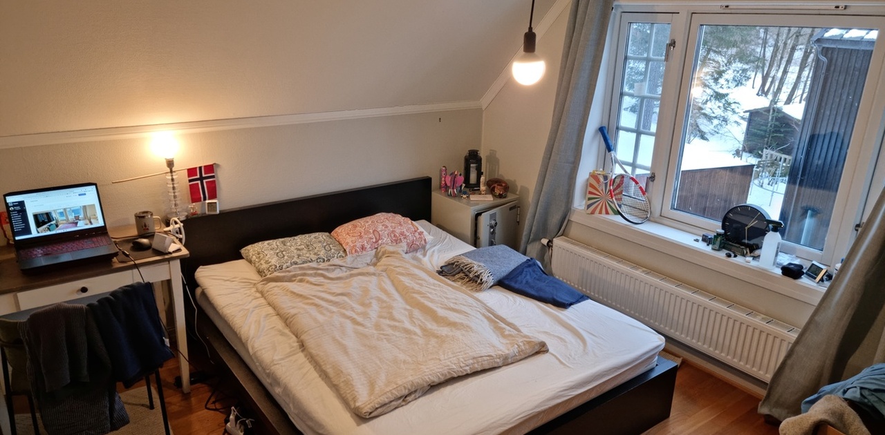 Bedroom comes furnished