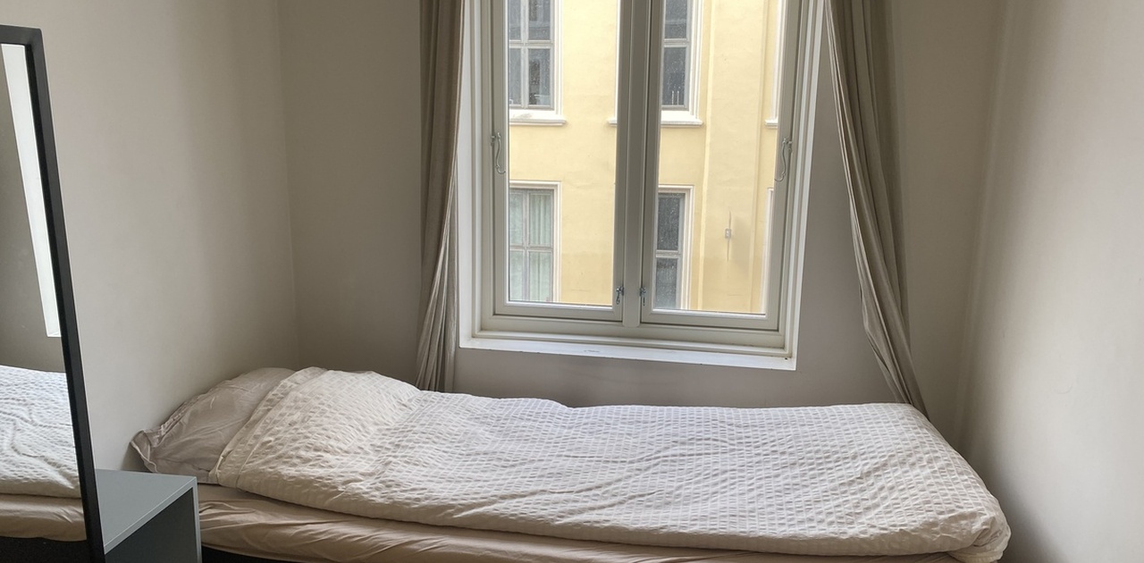 Soverommet som leies ut