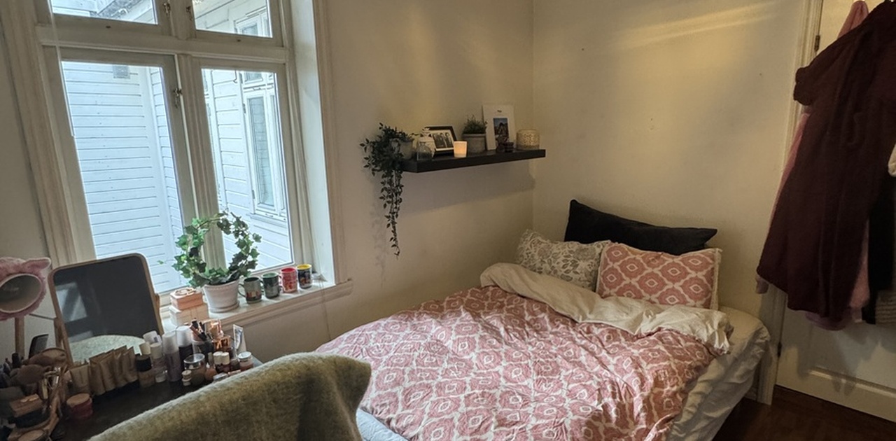 Stort og behagelig soverom.