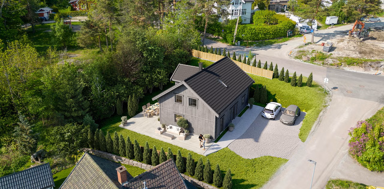 Illustrasjon av huset (det er litt endring i virkeligheten)