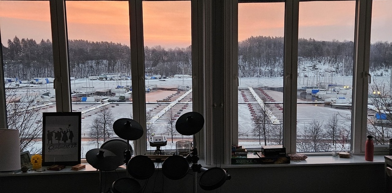 Winter Sunrise from the living room